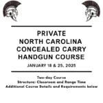 Private Concealed Carry Handgun Course